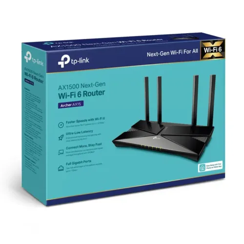 TP-Link Archer AX15 AX1500 Dual Band Gigabit WiFi Router tplink