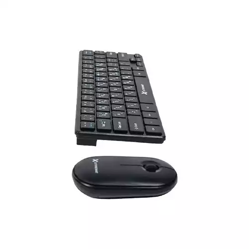 Xtreme K911C Wireless 64keys + FN Keys Black Keyboard Mouse Combo