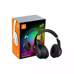 KISONLI A8 GAMING COLORFUL LIGHT & STEREO BASS BLUETOOTH HEADPHONE