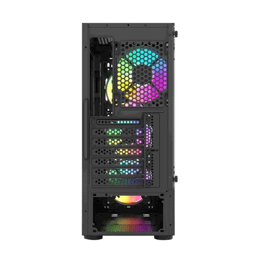 T-wolf Platina ARGB Mid Tower Black ATX Gaming Desktop Case
