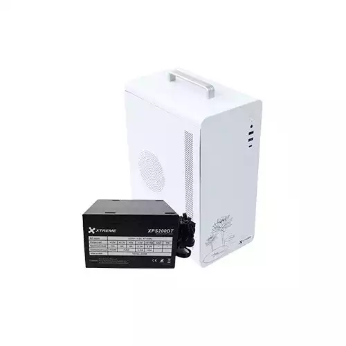 Xtreme U200 Mid Tower Micro ATX Desktop White Case With PSU