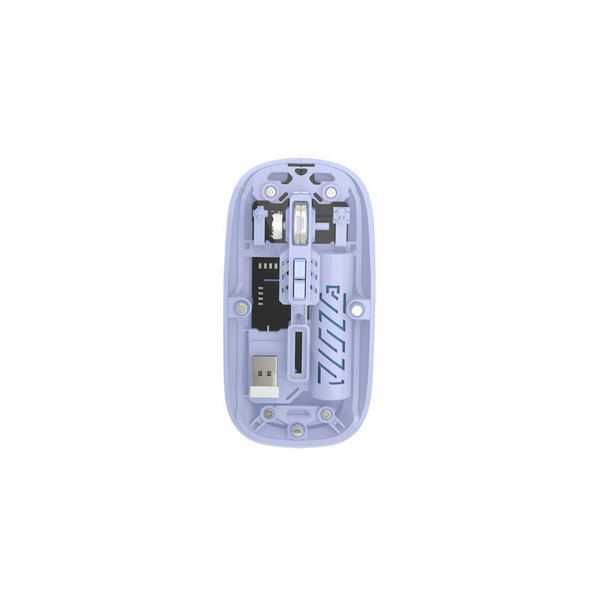 Rechargable wireless bluetooth dual mode transparent mouse